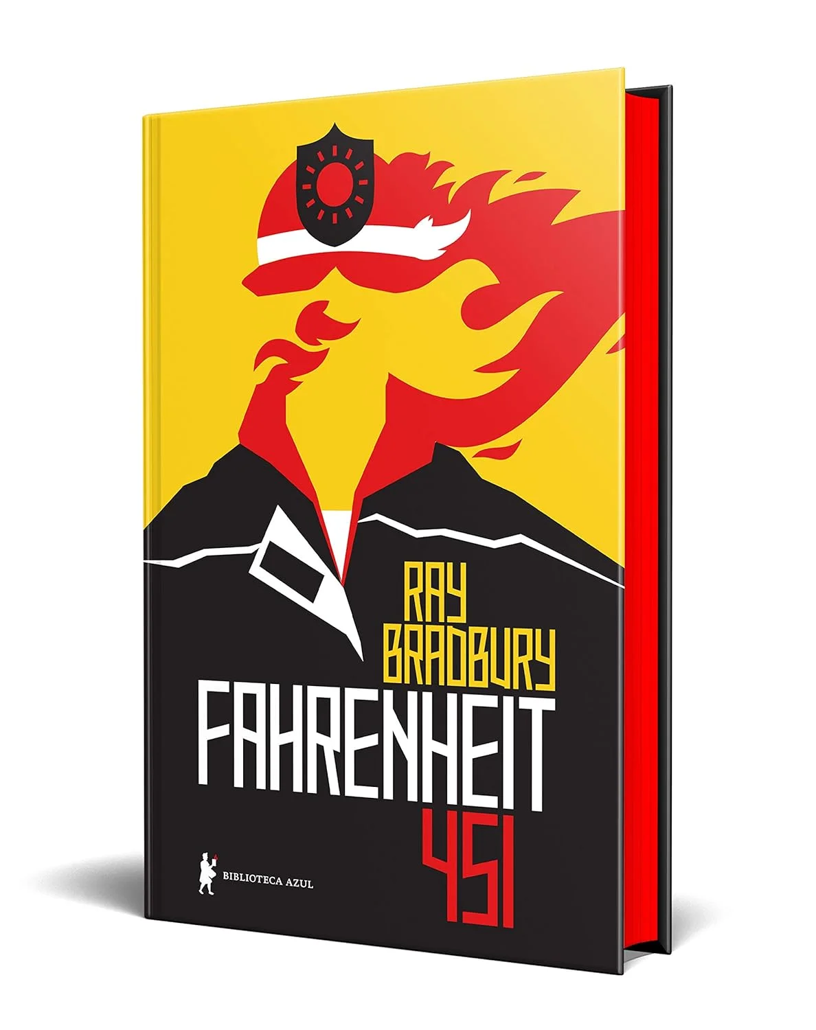 Em Fahrenheit 451, de Ray Bradbury, os livros são proibidos e queimados.