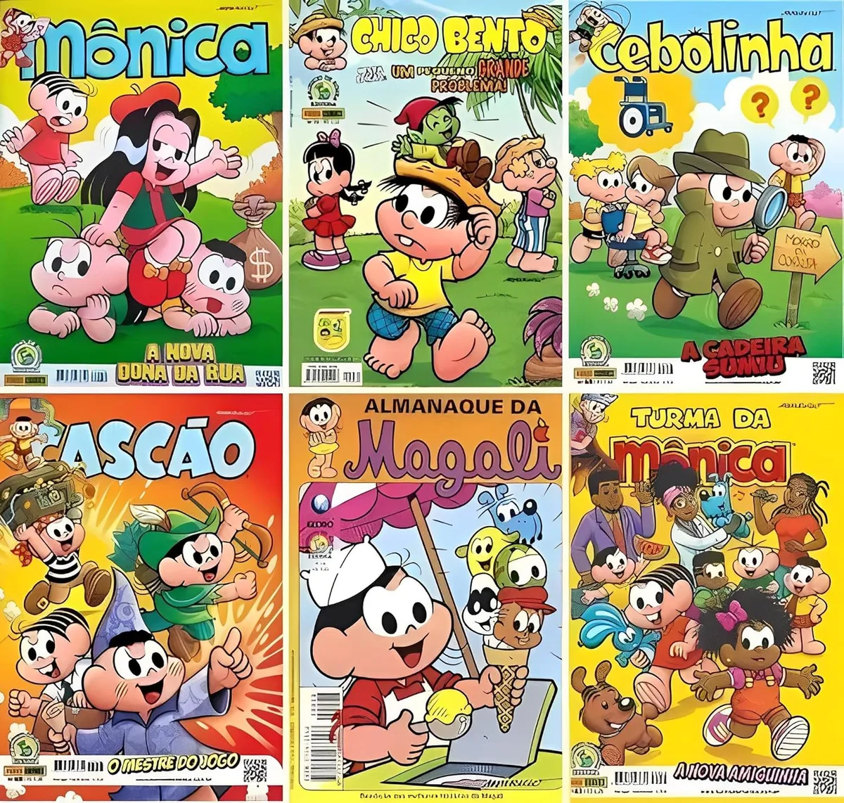 Kit Gibi Turma da Monica com 15 (Unidades) - Sem Repetições